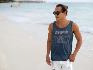 Men's Ocean Waves Tank Top