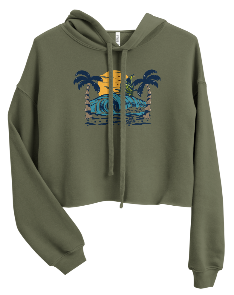 Women's Mahi-Mahi Cropped Hoodie