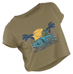 Women's Mahi-Mahi Cropped Tee