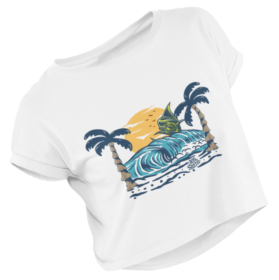 Women's Mahi-Mahi Cropped Tee