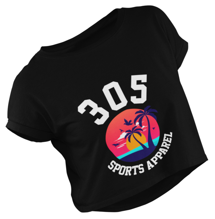 Women's Tropical 305 Sports Apparel Cropped Tee