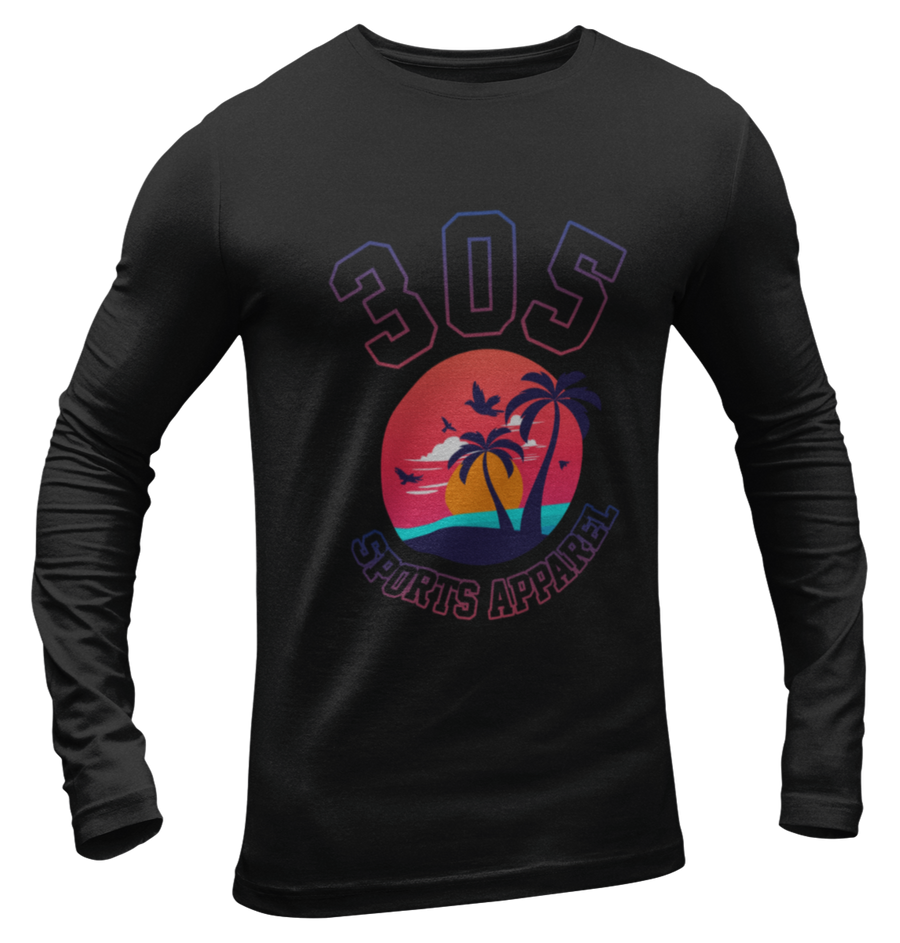 Men's Neon Tropical 305 Sports Apparel Long Sleeve