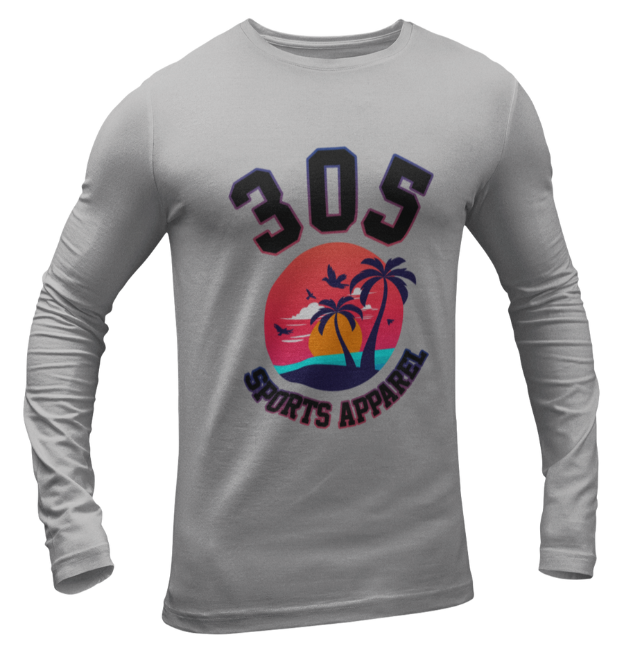 Men's Neon Tropical 305 Sports Apparel Long Sleeve