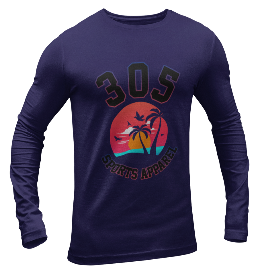 Men's Neon Tropical 305 Sports Apparel Long Sleeve