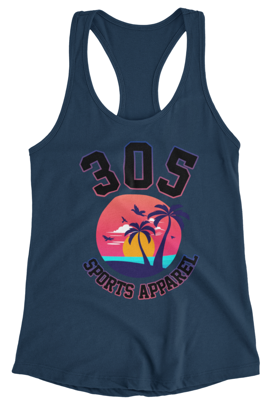 Women's Neon Tropical 305 Sports Apparel Tank Top