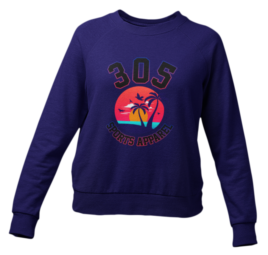 Women's Neon Tropical 305 Sports Apparel Sweater