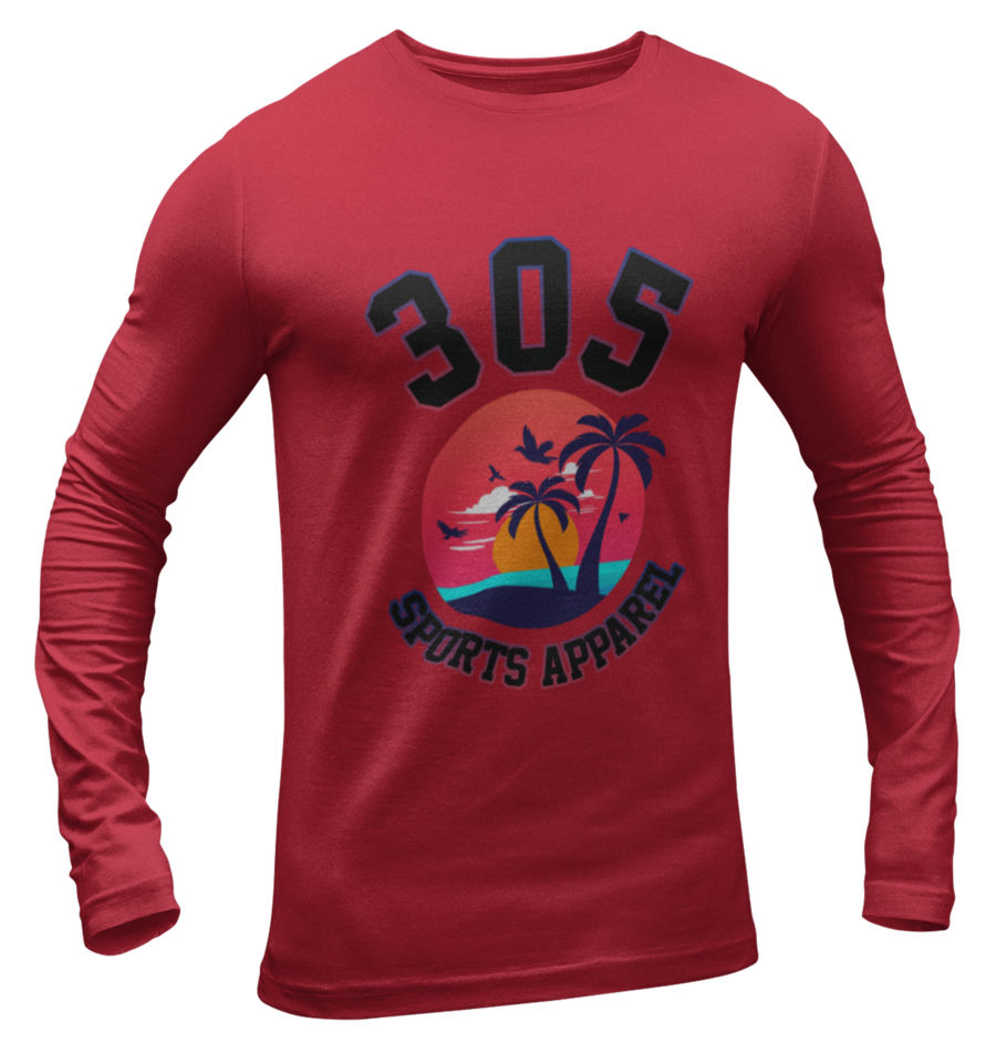 Men's Neon Tropical 305 Sports Apparel Long Sleeve