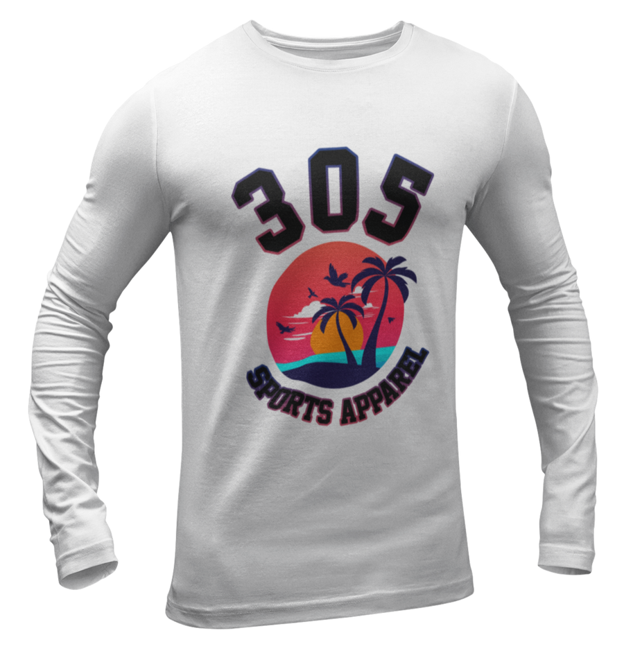 Men's Neon Tropical 305 Sports Apparel Long Sleeve