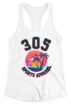 Women's Neon Tropical 305 Sports Apparel Tank Top