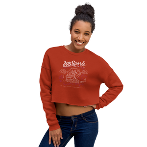 Women's Ocean Waves Cropped Sweater