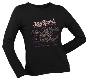 Women's Ocean Waves Long Sleeve