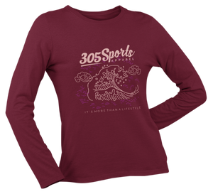 Women's Ocean Waves Long Sleeve