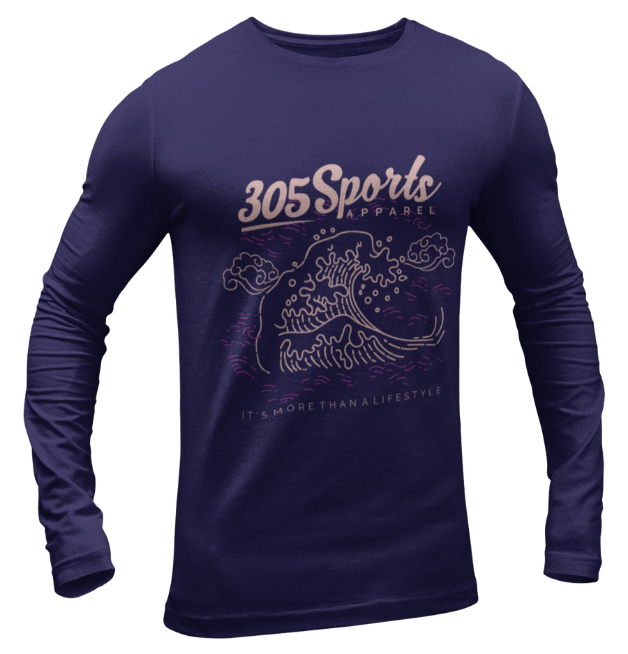 Men's Ocean Waves Long Sleeve