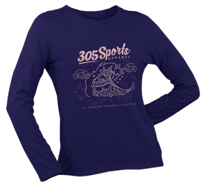 Women's Ocean Waves Long Sleeve