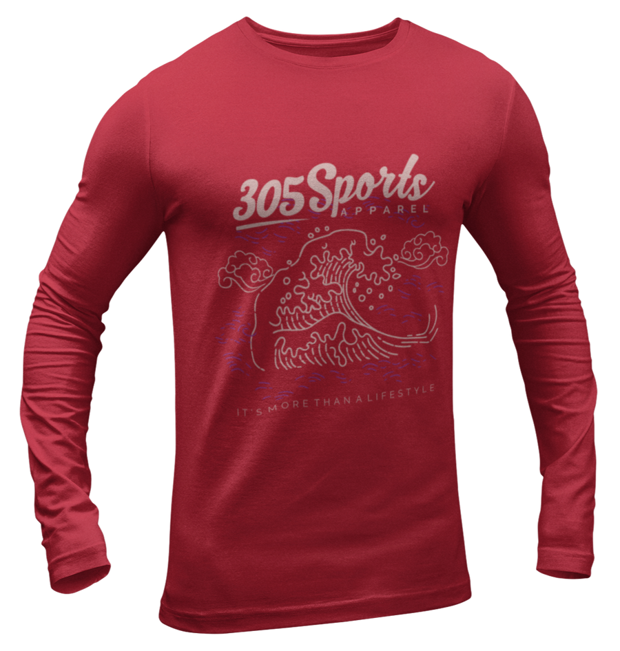 Men's Ocean Waves Long Sleeve