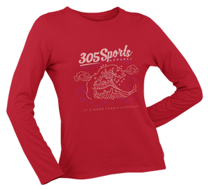 Women's Ocean Waves Long Sleeve