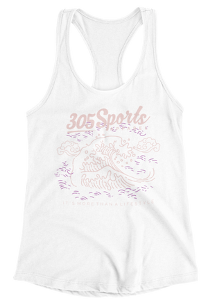 Women's Ocean Waves Tank Top