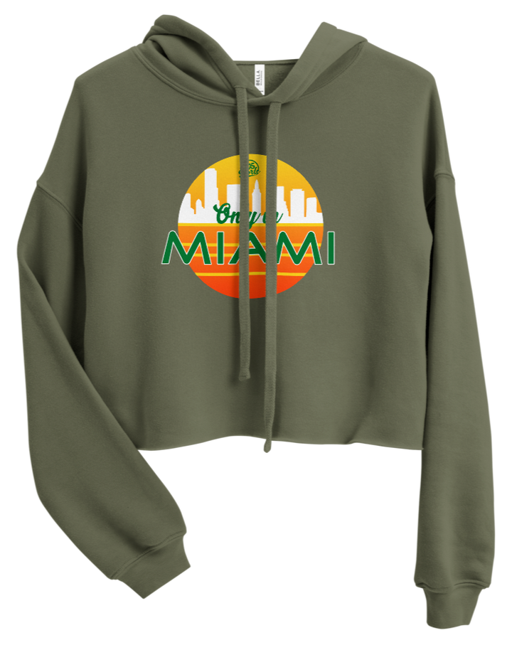 Women's Only In Miami Cropped Hoodie
