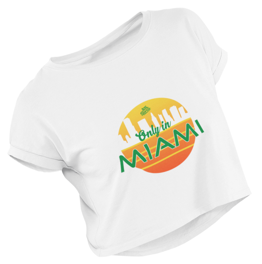 Women's Only in Miami Cropped Tee