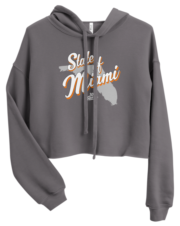 Women's State Of Miami Cropped Hoodie