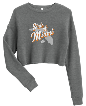 Women's State of Miami Cropped Sweater