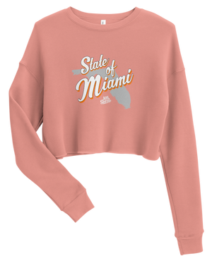 Women's State of Miami Cropped Sweater
