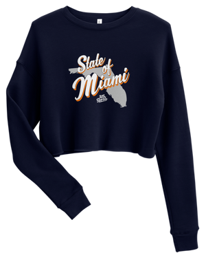 Women's State of Miami Cropped Sweater