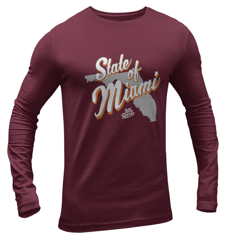 Men's State Of Miami Long Sleeve