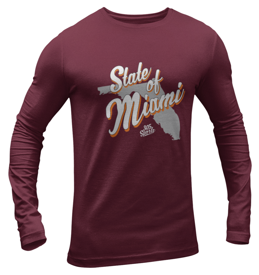 Men's State Of Miami Long Sleeve