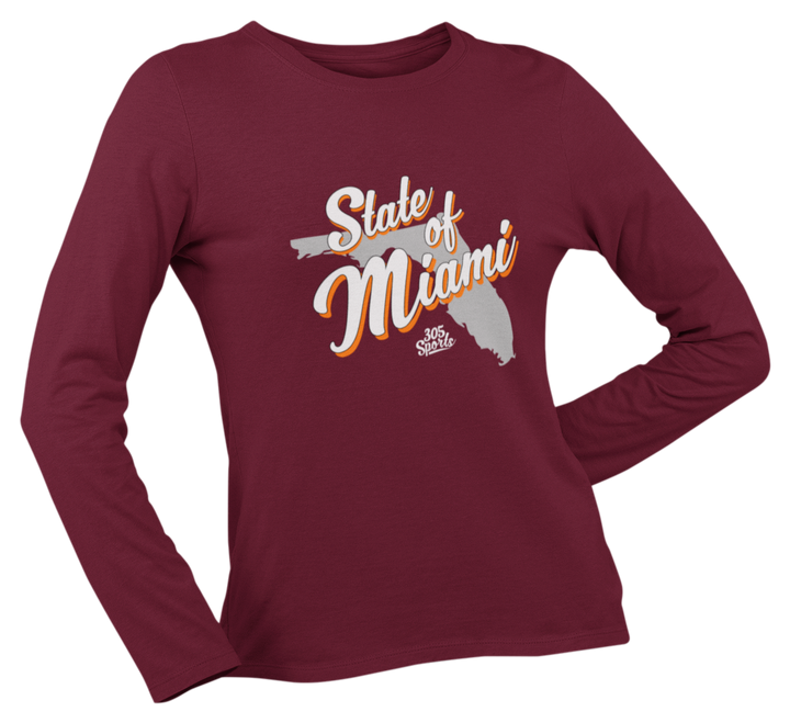 Women's State Of Miami Long Sleeve