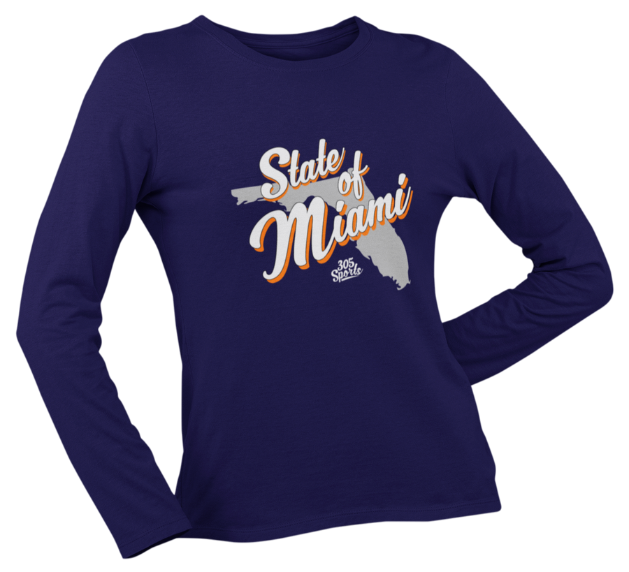 Women's State Of Miami Long Sleeve