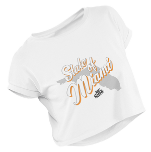 Women's State of Miami Cropped Tee