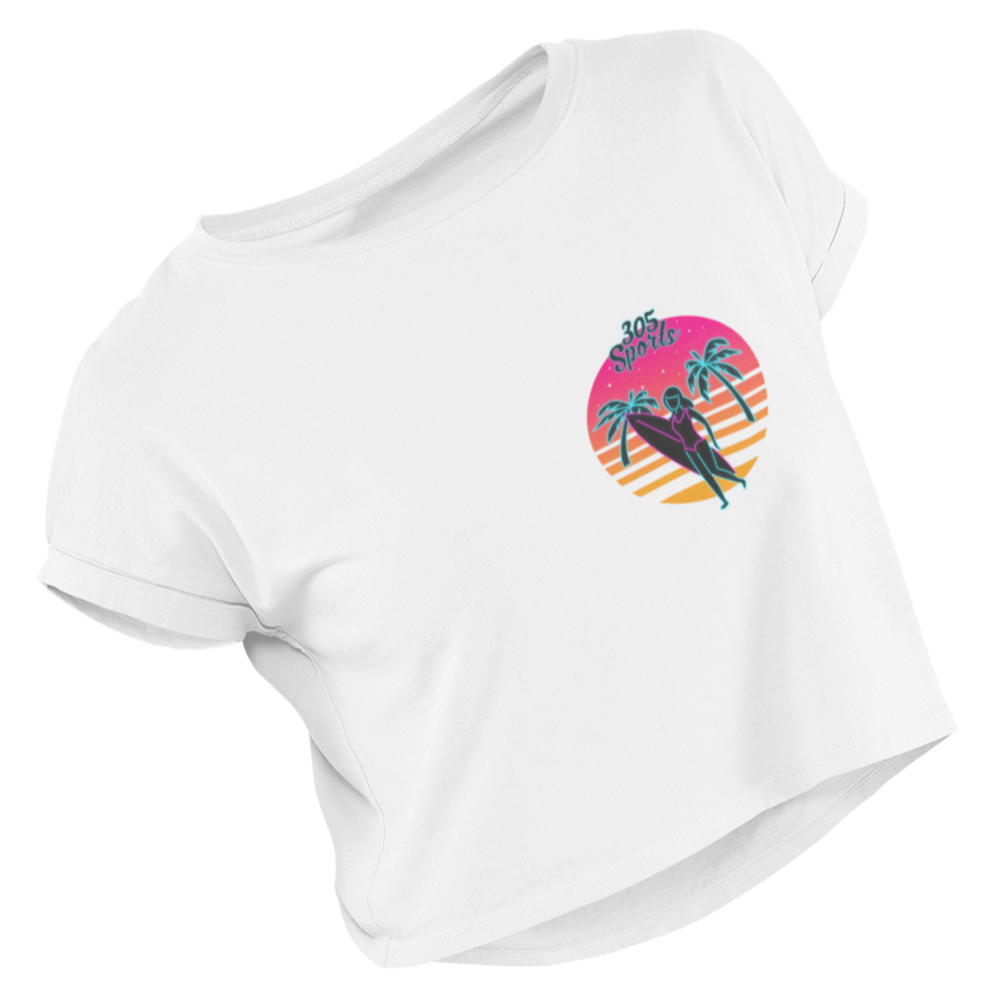 Women's Surf's Up Cropped Tee