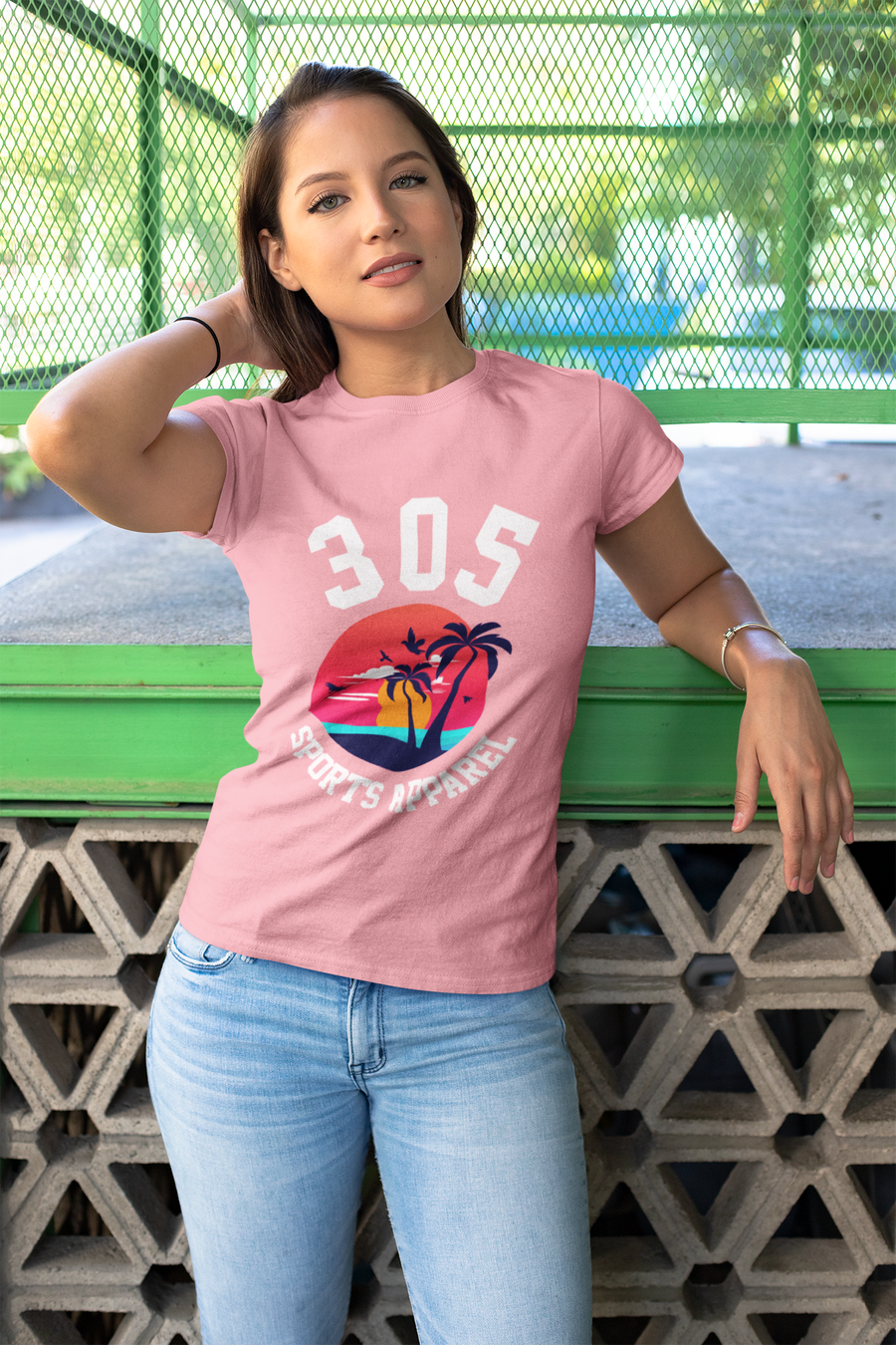 Women's Tropical 305 Sports Apparel Short Sleeve