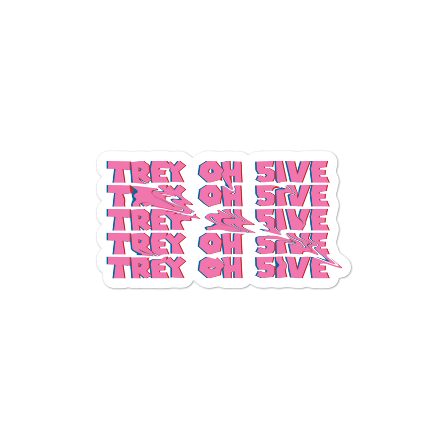 Trey Oh 5ive x 5 Stickers