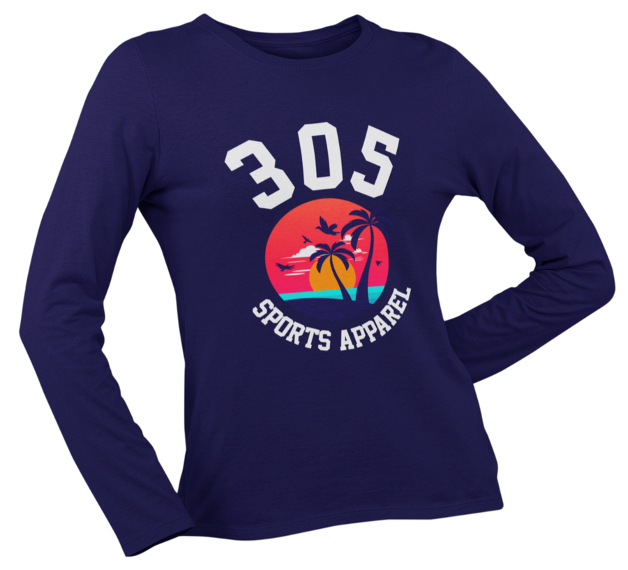 Women's Tropical 305 Sports Apparel Long Sleeve