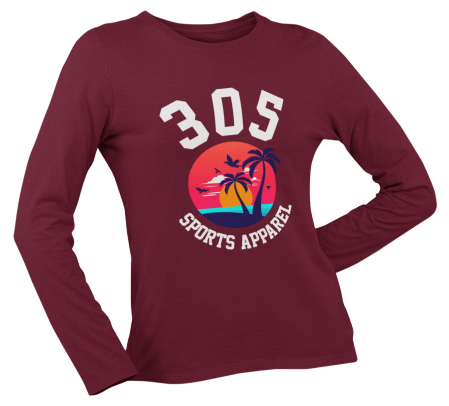 Women's Tropical 305 Sports Apparel Long Sleeve